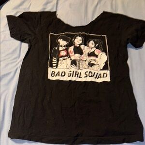 Black 'Bad Girl Squad' Kids T-Shirt
